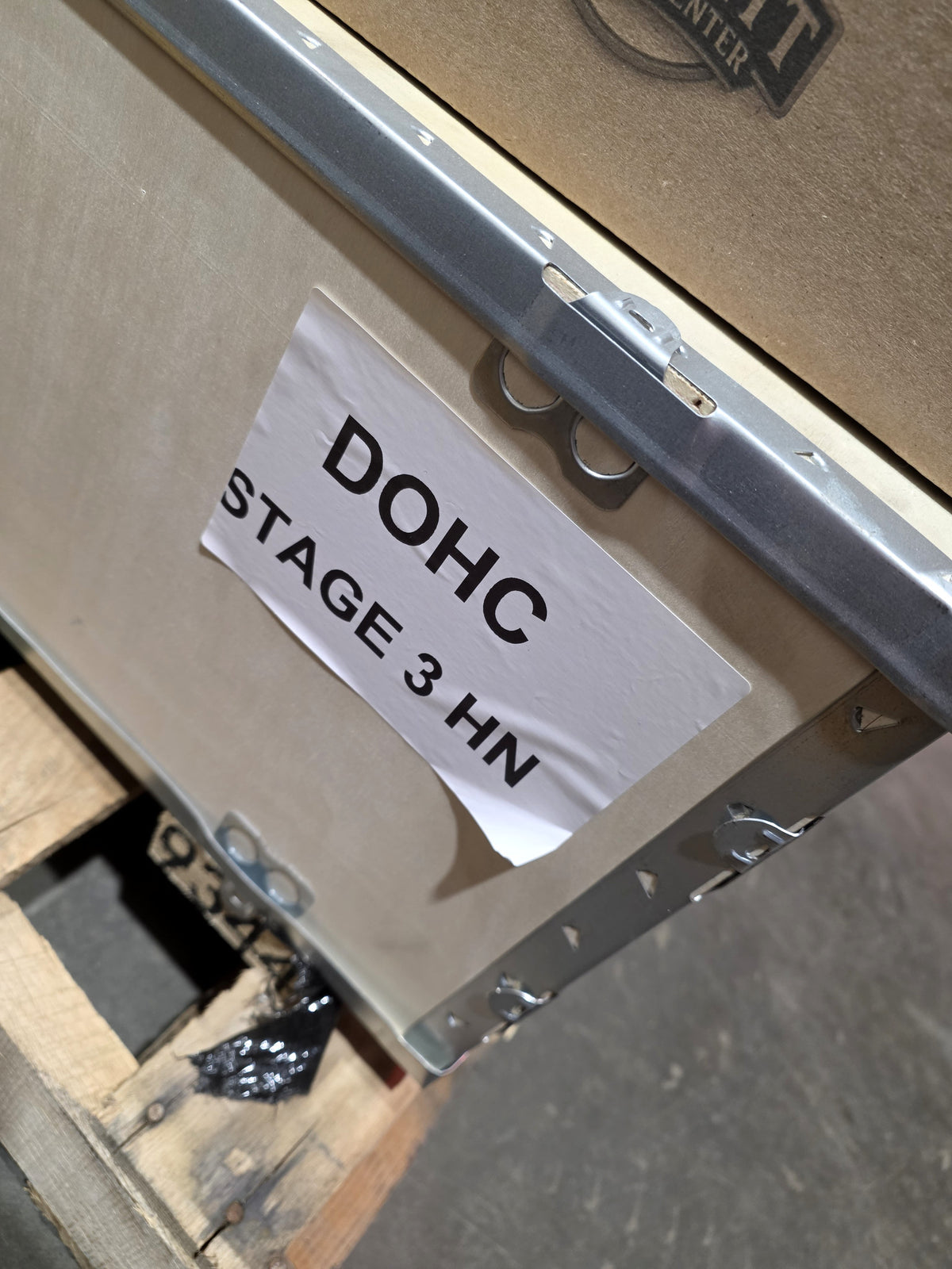 Hell and Back Fully Loaded Stage 3 Cylinder Head ISX-15 DOHC shipping crate label