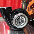 Hack Nation Stage 1 Turbo Detroit / ISXT-6 S400 (HN-171702S400) compressor inlet close-up, shop photo